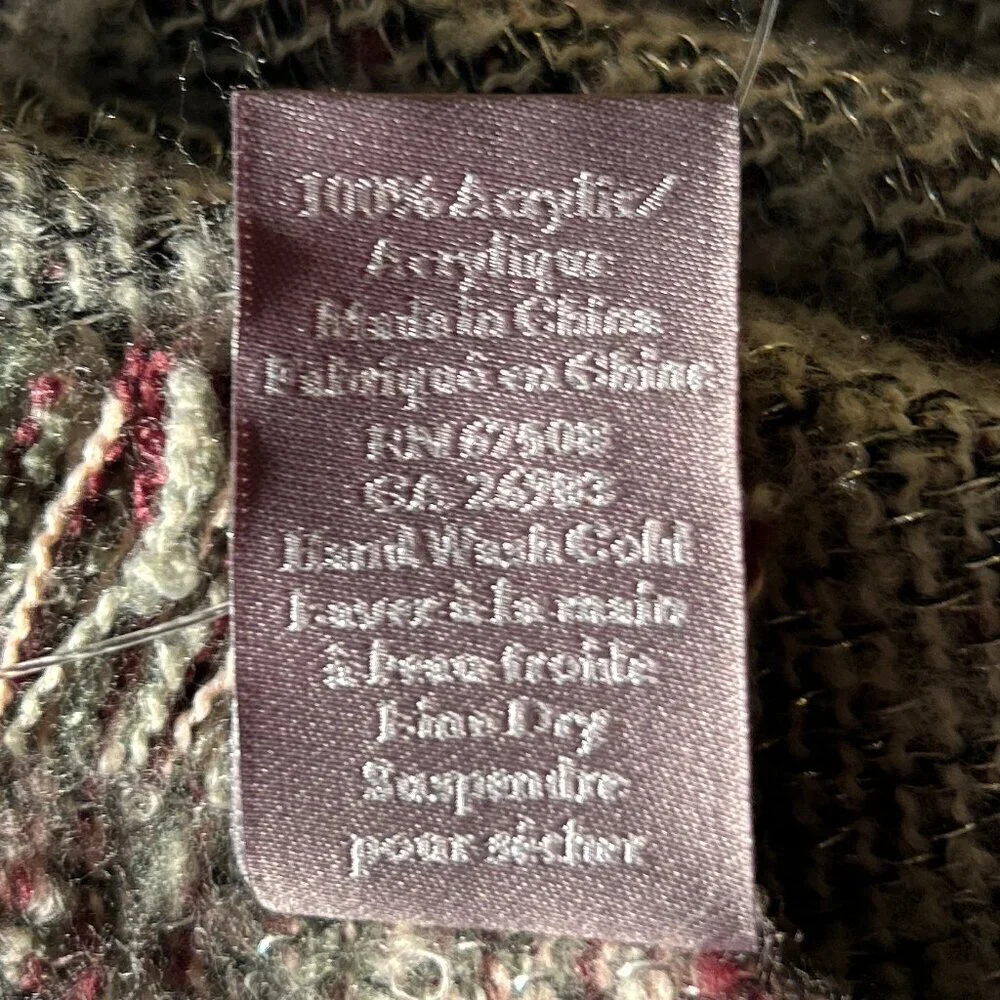 Vince Camuto Reversible Scarf / Wrap Old $ Quiet Luxury Academia Heritage Staple